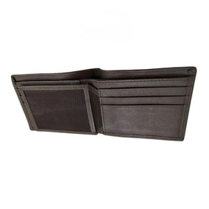 Cowhide Genuine Leather <b>Wallet</b> <b>For</b> <b>Men</b> Durable Business Trifold Style ID MeshLayer Cardholder Daily Passcase Pocket Folder Brown - Product Image 2