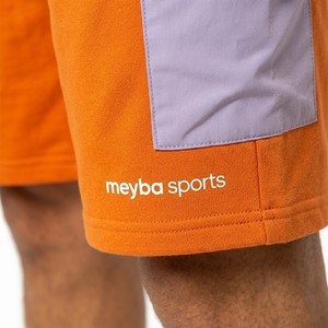 ชุดเซ็ตเสื้อยืดโอเวอร์ไซส์พรีเมียมสีส้มสดใสสไตล์ยูทิลิตี้พร้อมกางเกงขาสั้นมีกระเป๋าสำหรับผู้ชาย แบรนด์เมย์บา สปอร์ต ดีไซน์ใหม่ เหมาะสำหรับฤดูร้อน - Product Image 3