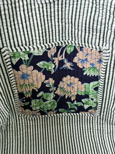 Bolso de Hombro Bohemio Acolchado de Algodón con Estampado Artesanal para Mujer, con Cierre Abierto, Lavable, Bolso de Algodón Estampado de Jaipur - Product Image 2