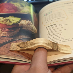 Soporte de Anillo para el Dedo para Leer Libros, Sujetador de Dedos de Madera - Product Image 1