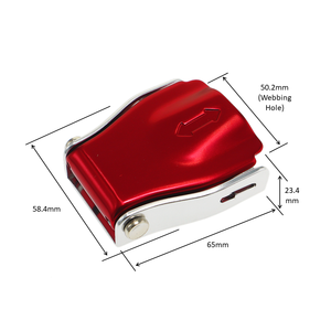 Correa Premium para Bolsa con Etiqueta de Identificación, Porta Llaves, Hebilla de Seguridad Abatible de 2 Pulgadas, Cumple con la Norma CP65, Acero al Carbono y Aluminio - Product Image 2