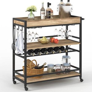 Chariot à épices de cuisine en bambou avec tiroir et roulettes - Vente en gros - Product Image 6