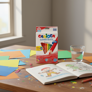 Matite Colorate Carioca 12 Colori Triangolari Maxi Design Italiano - Product Image 3