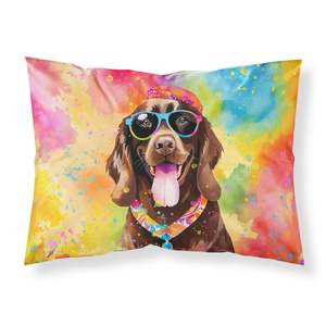 Hippie Dawg Standard Chocolate Labrador Pillowcase Lightweight Super Soft Easy Care Decorative Artwork <b>Throw</b> <b>Pillows</b> - Product Image 1