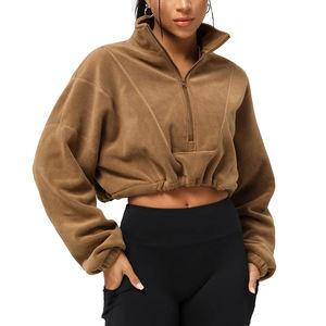 Ropa Casual Urbana para Mujer, Ecológica, Transpirable, Antiarrugas, Lavado Ácido, Hombros Caídos, Tejido de Punto, Estampado Personalizado, Estilo Vintage, Otoño - Product Image 3