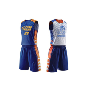 Meilleurs ensembles d'uniformes de basketball antibactériens pour hommes, respirants et à séchage rapide, composés d'un maillot et d'un short - Product Image 1