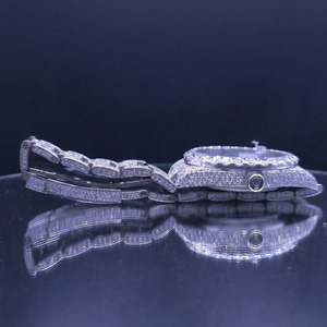 Best premium Quality Hot Selling Business Square <b>Case</b> Moissanite <b>Watch</b> Men's Stainless Steel Iced Out - Product Image 5