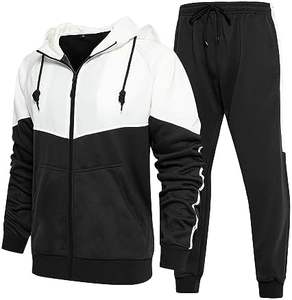 Men tracksuit with zipper <b>jacket</b> designed in basics cotton blended fabric offering comfort and style for gym <b>workout</b> and running - Product Image 3