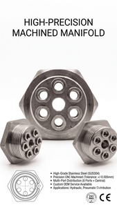 Válvula de Gas de Acero Inoxidable para Elemento de Calentamiento Eléctrico, Mecanizada por CNC, para Uso en Equipos Industriales, Tamaño 1.50 Pulgadas BSP (6 Orificios para - Product Image 4