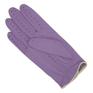 Gants de conduite en cuir pour hommes et femmes, gants de course en peau de mouton souple, vente en gros au prix d'usine - Product Image 4