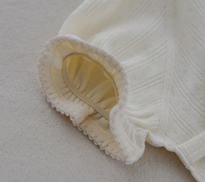 Dear Cotton Short Sleeve Newborn <b>Wrap</b> Set – Baby Top & Bloomers - Product Image 3