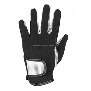Gants d'équitation MH Premium à doigts entiers en cuir véritable, confortables, respirants, pour l'extérieur, personnalisables - Product Image 3