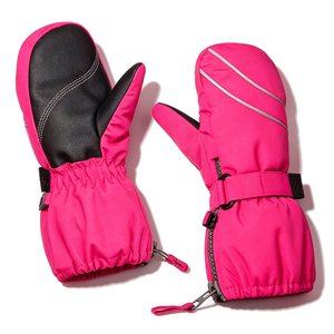 Mitaines de ski d'hiver pour enfants, gants de neige imperméables, isolés thermiquement, coupe-vent, doublés de polaire, mitaines de snowboard d'extérieur, OEM - Product Image 2