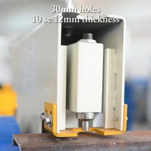 Máquina Hidráulica de Corte y Punzonado Plano de 120 Toneladas para Chapa Metálica, Corte de Perfiles, Uso Industrial Pesado, Semiautomática - Product Image 3