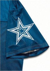 Camiseta de Fútbol de Malla Azul Oscuro Genius 25 con Parche de Estrella, Camiseta Deportiva Personalizada - Product Image 3