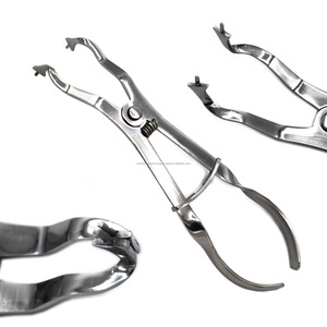 Pinza de dique dental de precisión mundial de acero inoxidable con 3 posiciones de mandíbula, instrumento quirúrgico manual ergonómico Clase I CE - Product Image 6