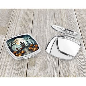 Spooky Halloween Compact Voyage Maquillage Miroir Pliable Poche Miroir Décoratif pour Femmes Filles Cimetière Thème Cadeau - Product Image 3