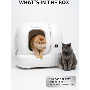 กระบะทรายแมวอัตโนมัติ PuraMax 2 พร้อมระบบทำความสะอาดตัวเอง ควบคุมผ่านแอพ WiFi ผลิตโดยโรงงาน OEM ขายส่ง มีตัวเลือกแบบไร้กลิ่น - Product Image 2