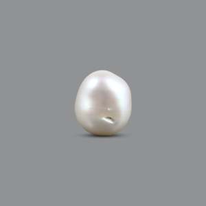 Loose Natural Baroque Keshi Pearl 4.9 Carat AA Grade White Freshwater Gemstone for Fine Jewelry - Product Image 2