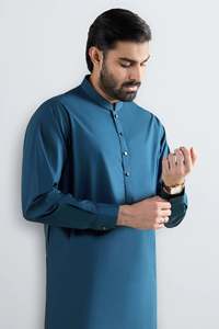 Salwar Kameez de Color Sólido para Hombre 2026, Alta Calidad, OEM, ODM, Precio al por Mayor, Nuevo Estilo, Kurta Pajama, Ropa India y Pakistaní para Hombre - Product Image 3