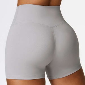 Shorts Deportivos para Mujer, Cintura Alta, Secado Rápido, Impermeables, Transpirables, Ecológicos, con Bolsillo con Cremallera, Spandex/Poliéster - Product Image 5