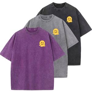 T-shirt vintage délavé à l'acide en gros pour hommes, streetwear, t-shirts vintage avec logo personnalisé, t-shirt vintage oversize pour hommes et femmes DDP - Product Image 6