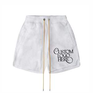 Pantalones cortos deportivos de nailon con logotipo personalizado, estilo americano, cintura elástica, pantalones cortos casuales de verano para hombre, pantalones cortos rectos casuales para hombre - Product Image 5