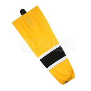 Chaussettes de hockey sur glace athlétiques d'hiver, couleur unie personnalisée, hauteur genou, avec tissu anti-humidité pour l'entraînement et la compétition - Product Image 3