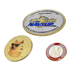 Moneda Conmemorativa de Metal Pintada a Medida CALA con Serigrafía, Forma Irregular, Origen TW - Product Image 3