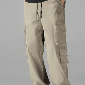 Pantalon décontracté homme à entrejambe bas, coupe décontractée, tissu respirant, étiquette personnalisée, taille élastique, streetwear, fabricant de pantalons à entrejambe bas - Product Image 3