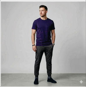 เสื้อยืดแขนยาวคอกลมผ้าฝ้ายถักสีพื้น 100% พิมพ์โลโก้ได้ตามต้องการ เสื้อยืดผู้ชายแบบหนาใส่สบาย - Product Image 4