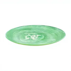 Bol en résine vert céladon, design oriental, vaisselle artisanale, bol de service - Product Image 1
