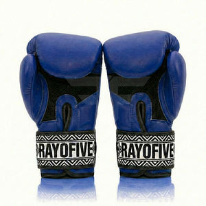 ถุงมือชกมวยสำหรับมืออาชีพ หนัง PU ปักโลโก้ได้ตามต้องการ สำหรับฝึกซ้อมกับกระสอบทราย - Product Image 1