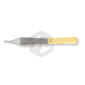 Pinzas Adson Cruzadas Dentadas de 4 3/4 Pulgadas, Agarre de Carburo Atraumático, Seguro para Uso Quirúrgico, Agarre Antideslizante, Instrumentos Médicos - Product Image 6