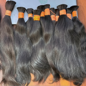 Vente en gros, stock important, trame de cheveux vierges 100% Remy lisses, doux et durables, paquets de cheveux indiens, cheveux bruts de haute qualité - Product Image 1