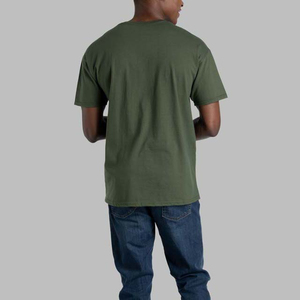 T-shirt personnalisé pour homme, coupe standard, 100 % coton, respirant, léger, manches courtes, col rond, usage quotidien décontracté, usine OEM ODM - Product Image 2
