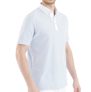 High Quality Custom Logo Printed <b>Men</b> Polo <b>Shirt</b> Contrasting Color <b>Collar</b> <b>Men</b> Short Sleeves Polo Top Cotton Soft Breathable <b>Shirt</b> - Product Image 6