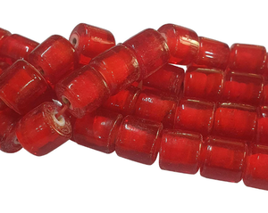 Cuentas de Vidrio Blancas en Forma de Corazón al por Mayor |   Cuentas de Tambor en Forma de Corazón Rojas y Blancas para Comercio - Product Image 3