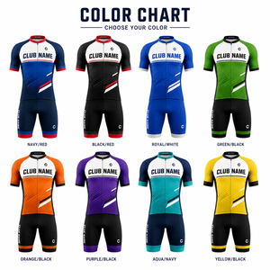 Conjunto de Jersey de Ciclismo Personalizado para Hombre, Amarillo y Negro, Sublimado, Transpirable, de Poliéster, con Nombre del Club, para Ciclismo en Equipo - Product Image 3