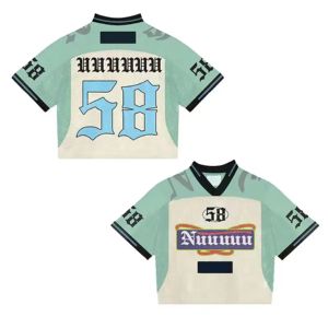 IOTA SPORTS Camisetas Cortas de Malla Sublimada de Lujo y Calidad Premium, Estilo Retro Americano de Fútbol Americano, Corte Holgado, Fabricación Propia - Product Image 3