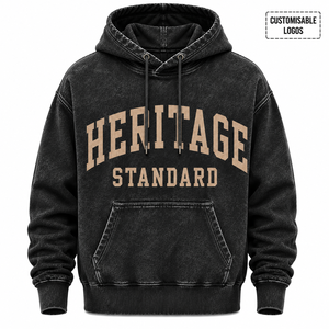 Sudadera con Capucha para Hombre Heritage Standard, 100% Algodón, Felpa Francesa, Corte Regular, Estilo Casual para Otoño, con Logotipo Estampado en la Parte Delantera - Product Image 1