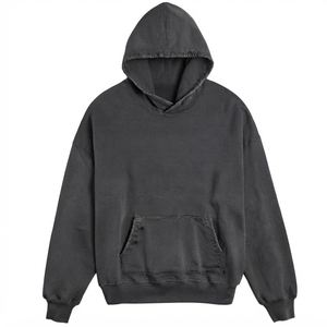 Sudadera con Capucha para Hombre, Corte Holgado, Forrada, Ecológica, de Algodón Suave, con Estampado Personalizado, Estilo Casual Urbano - Product Image 2