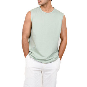 Débardeur de sport respirant et à séchage rapide pour hommes, vente en gros, prix bas, sans manches, pour l'entraînement - Product Image 1