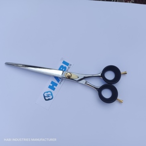 กรรไกรตัดผมสแตนเลสใบโค้งแบบกำหนดเองพร้อมโลโก้แบรนด์ - Product Image 1