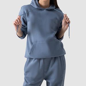 Custom Logo Orange Sweat Suit Workout Fitness <b>Fleece</b> Plus Size Sweatshirt and Sweatpants <b>Jogger</b> Sets Tracksuit for <b>Women</b> - Product Image 5