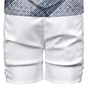 Uniforme de volley-ball sublimé bleu marine et blanc pour hommes, maillot à manches longues et short, vêtements de sport performants pour la compétition d'équipe - Product Image 6