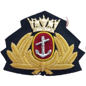 Top Soft Wing Bullion <b>Wire</b> Blazer Badge 7cm Embroidery Gold <b>Wire</b> Customized Canvas Fabric Wholesale OEM Services - Product Image 6