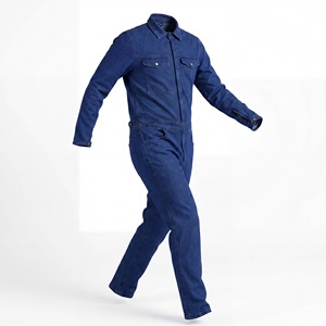 Mono de trabajo de mezclilla personalizado para hombre, overol de mecánico, mono de jean resistente, uniforme de trabajador, traje de seguridad, mono de carga - Product Image 1