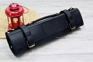 Bolsa de Cuero Personalizada para Cuchillos de Chef, Resistente a Olores, de Alta Resistencia, Cómoda y Duradera, para Transportar Herramientas de Cocina - Product Image 3