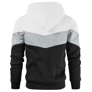 Wholesale Black Quarter <b>Zip</b> Unisex Pullover Hoodie Color Blocking Oversized Fleece 100% Cotton Spring Printed High Quality - Product Image 4
